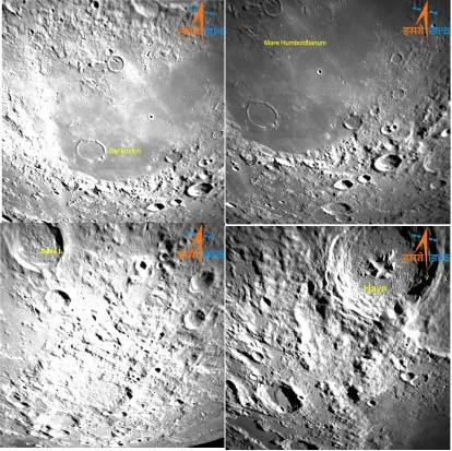 Lunar far side area captured by the Lander Camera (LHDAC).