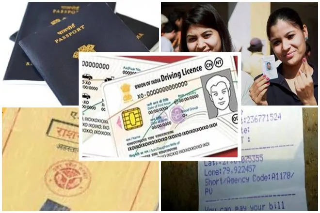 valid identity and address proof in india, these documents are also acceptable as id or address proof besides pan and aadhaar card