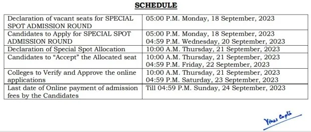 DU UG Spot Round Admission