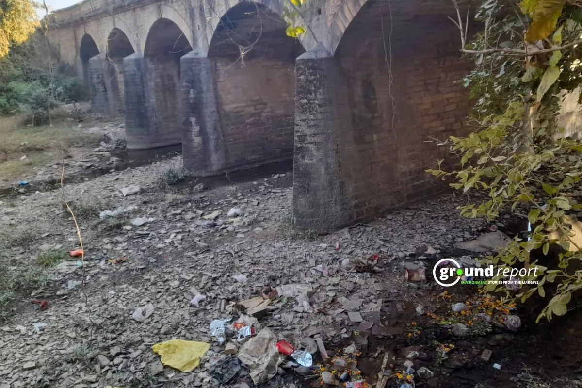 Pollution in Kilkila River of Panna city