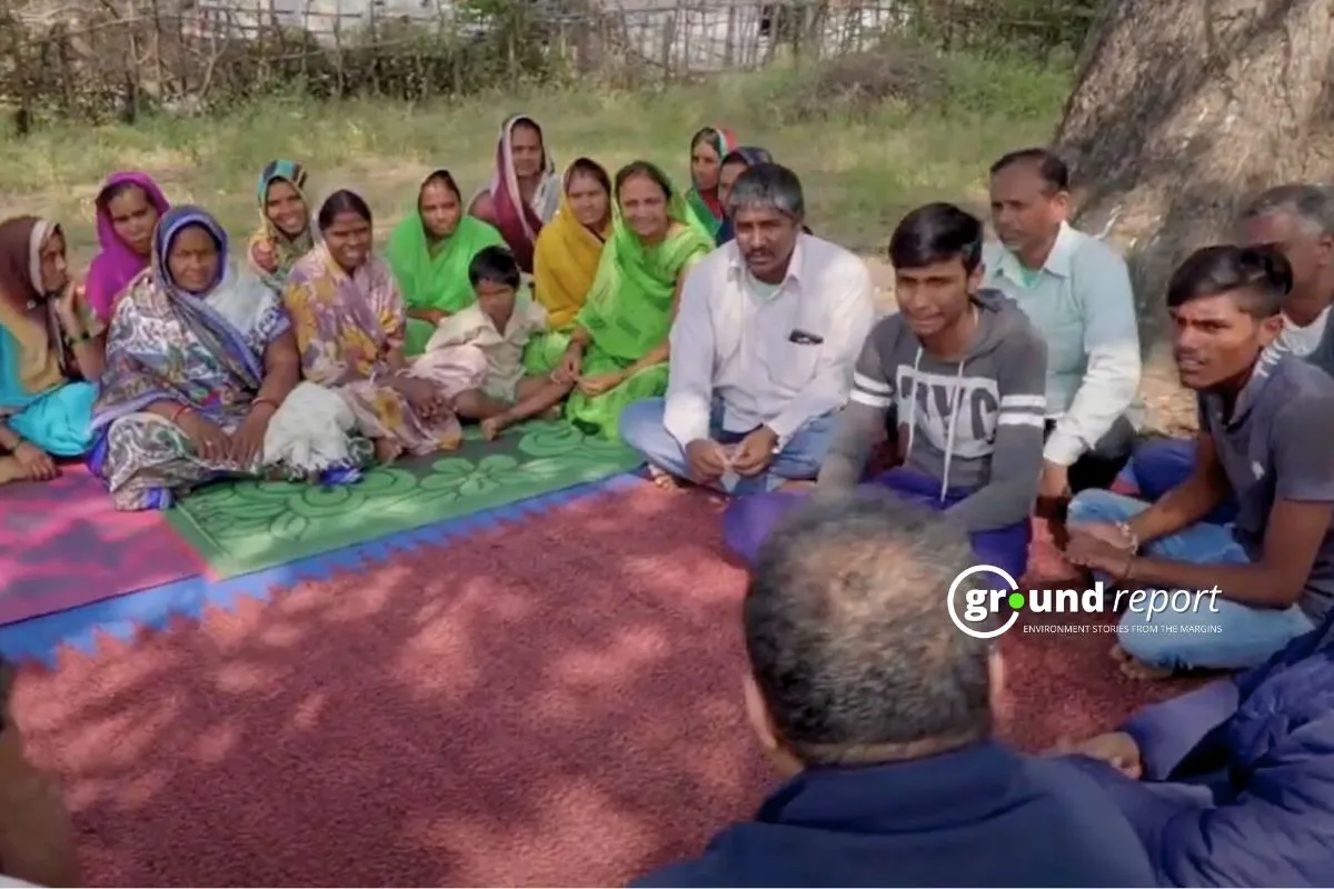 Forest Department meeting with tribals to save forest