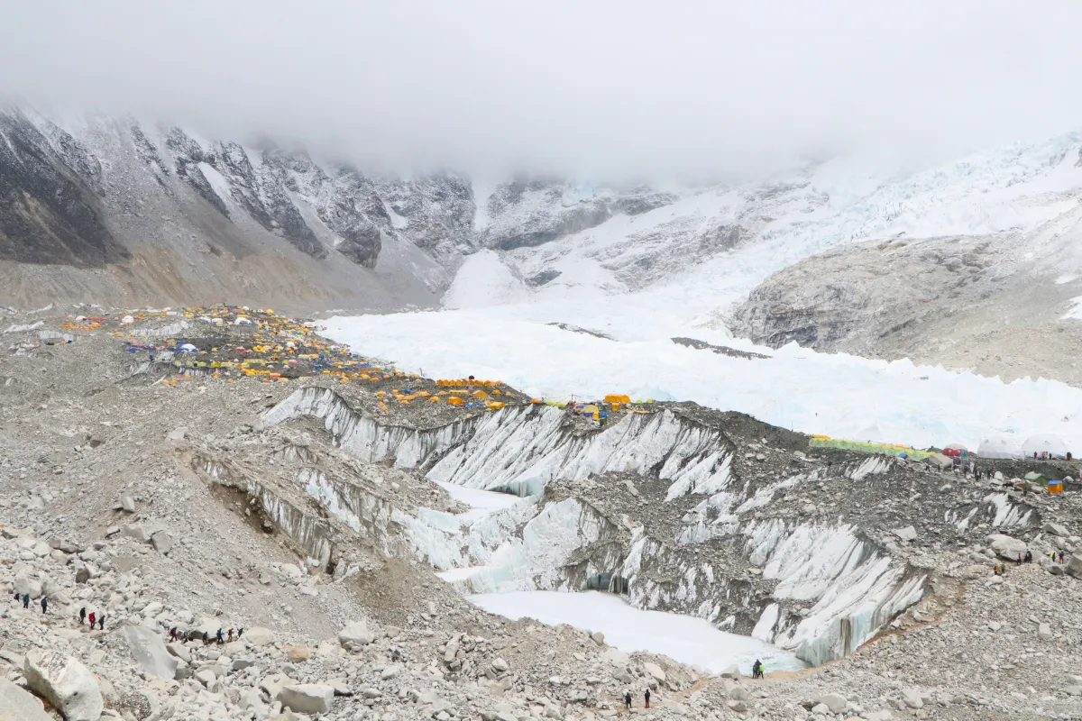 Khumbu Glacier at EBC