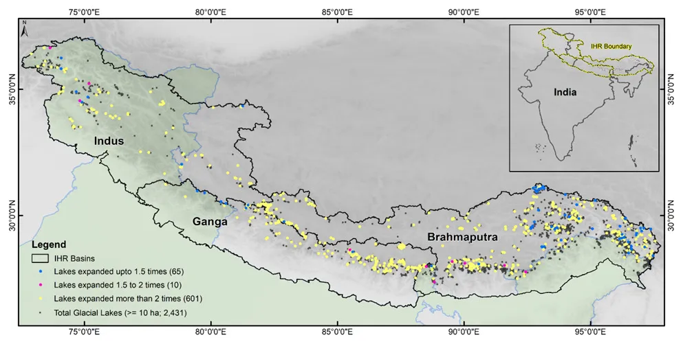 10 lakes have grown between 1.5 to 2 times