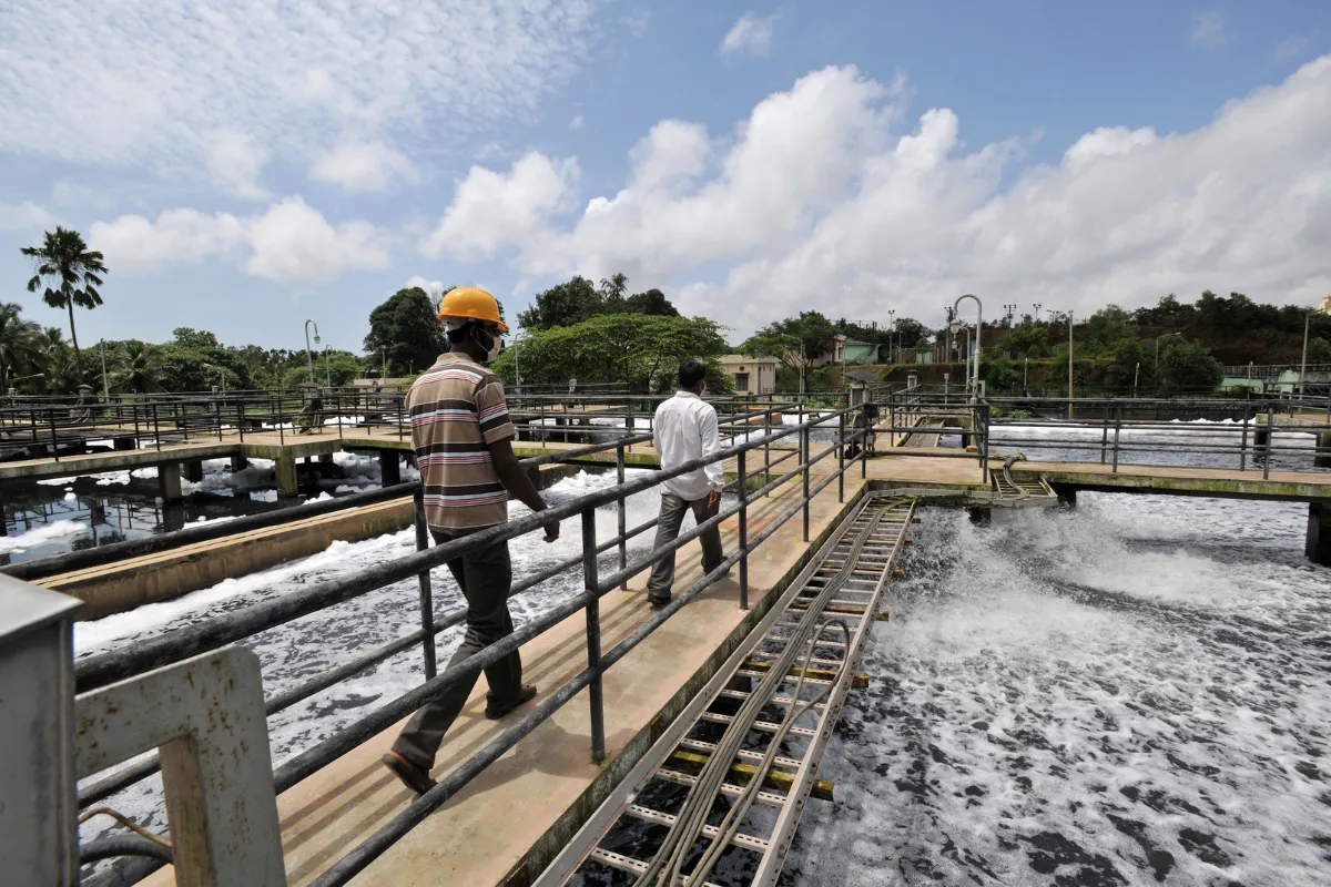 Sewage treatment plant in Kavoor, Mangalore, India