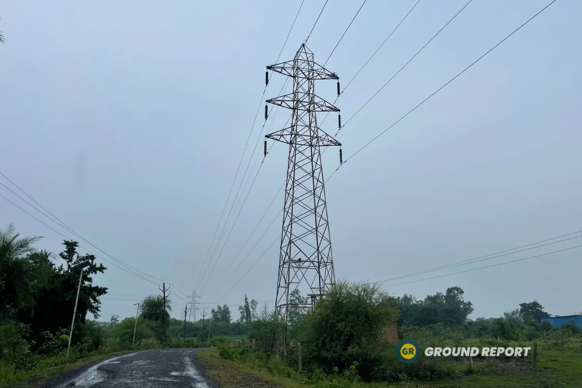 Power Transmission lines in Sanchi Madhya Pradesh