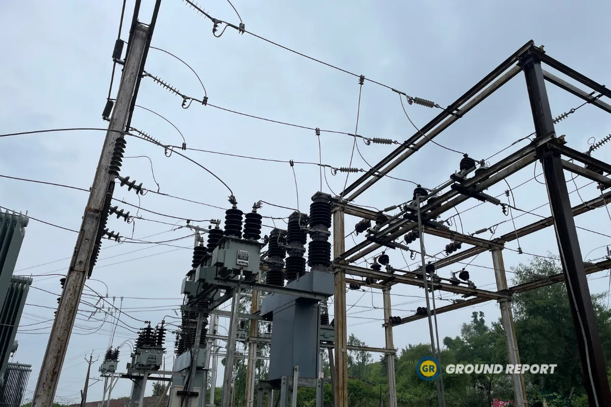 Power distribution substation in Sanchi