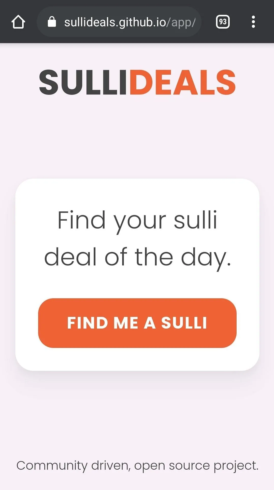 Screengrab of 'Sulli Deals' app on Github. — Photo Courtesy: Twitter/@adabehindustan