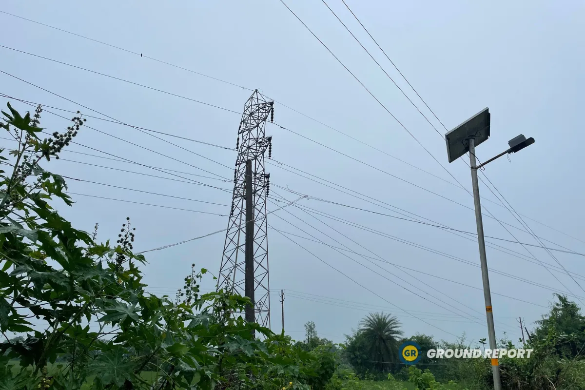 Transmission lines in Sanchi Madhya Pradesh