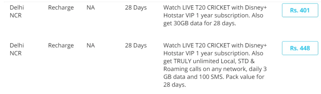 airtel hotstar plans