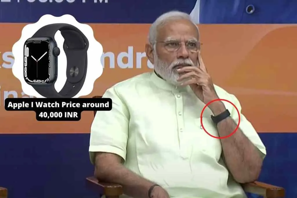 PM Modi seen wearing apple i watch