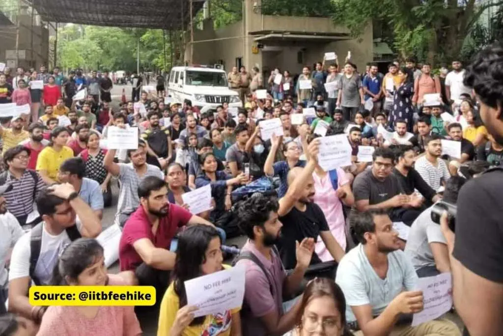 IIT Bombay Students Protest against fee hike