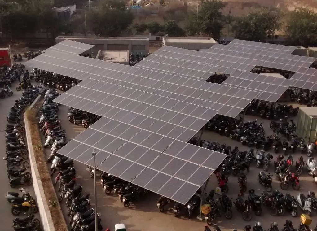 Solar Panels at HUDA City Centre Gurgaon 