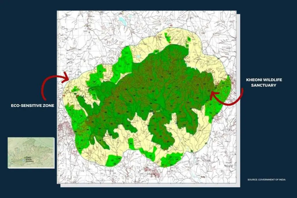 kheoni eco sensitive zone map