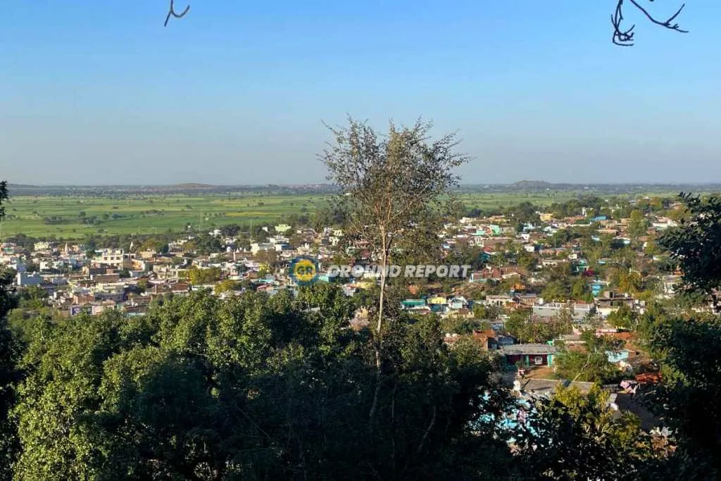 sanchi city bird eye view