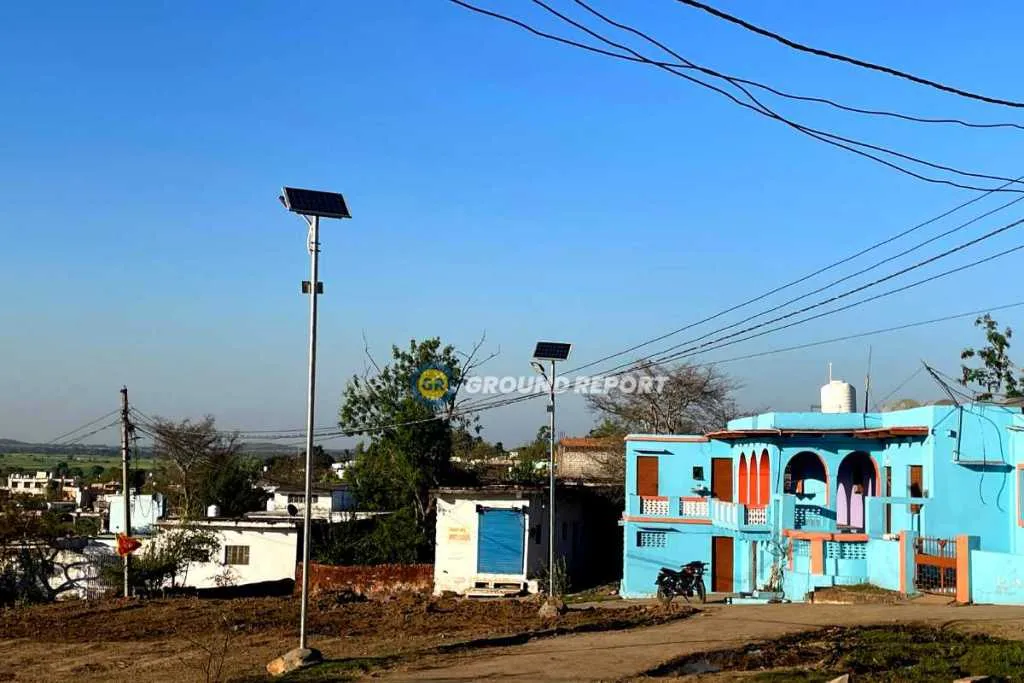 solar lights in sanchi