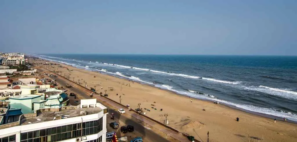 Puri Sea Beach viewed from the light house