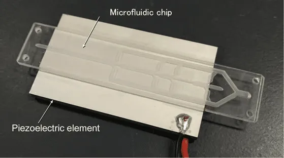 The microfluidic device with filtering channels successfully cleared the water of more than 90% of its microplastics