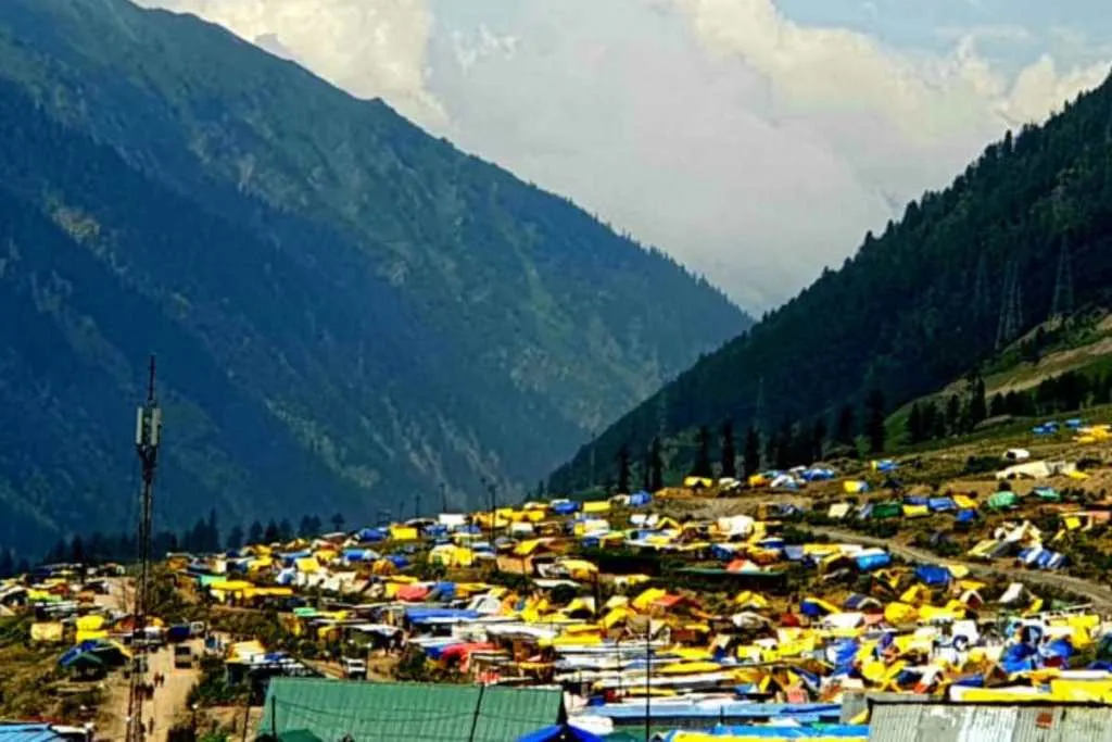 अमरनाथ कैंप की तस्वीर Amarnath yatra 2023