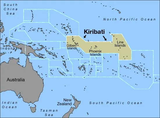 Kiribati Map