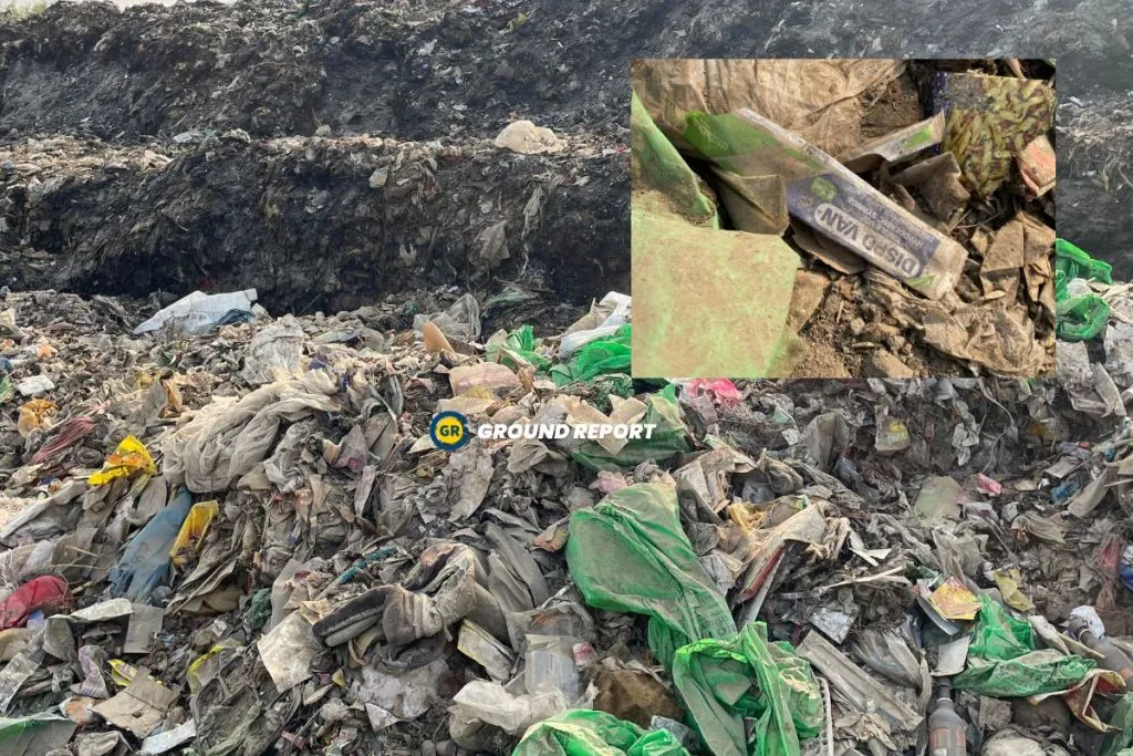 biomedical waste dump in open in hoshangabad