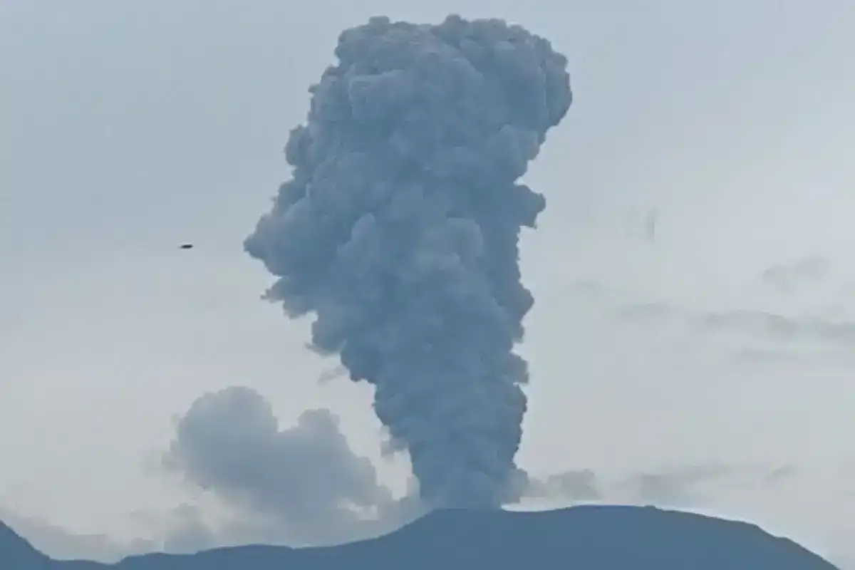 Active volcano Mount Merapi erupts, sending ash clouds kilometers high