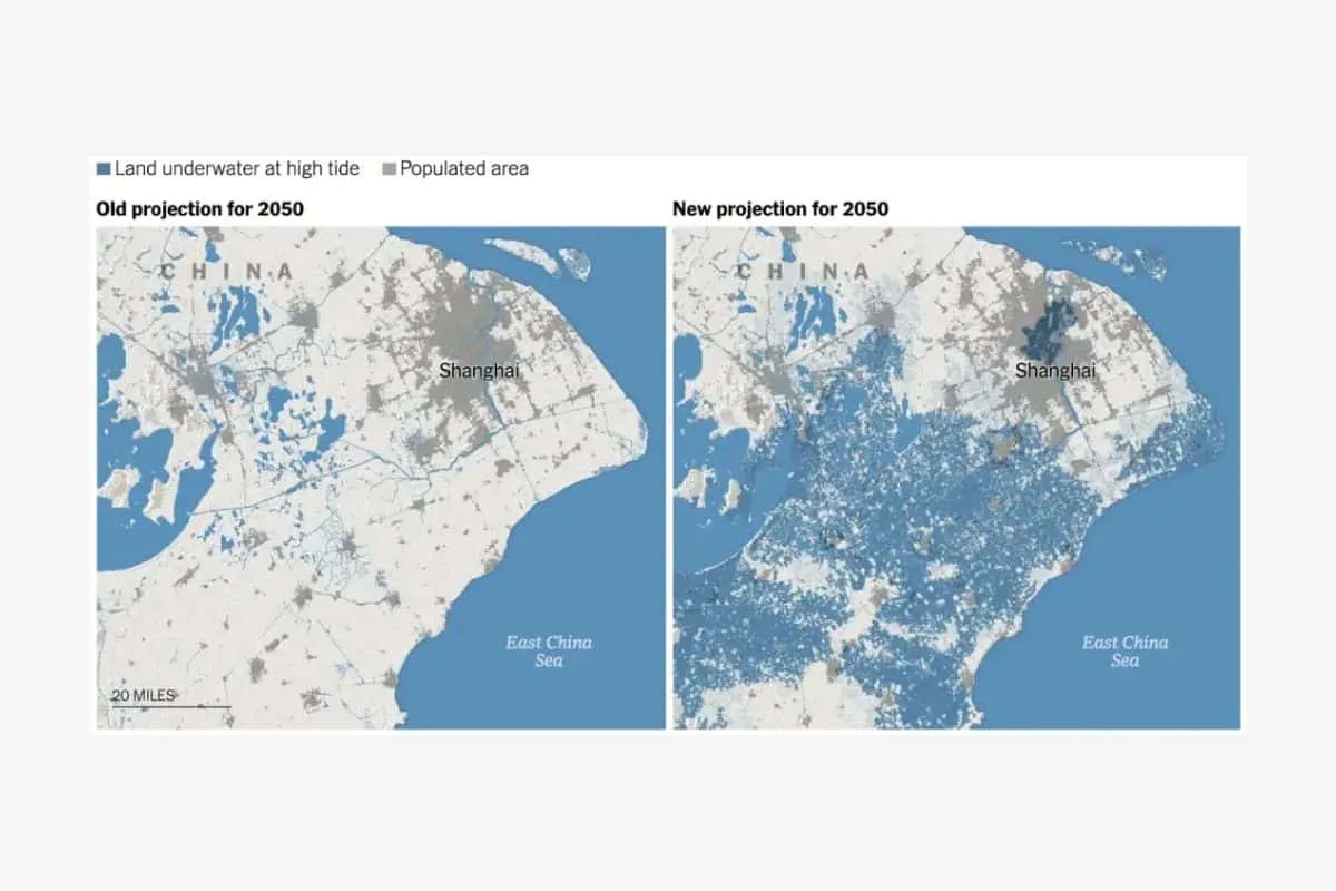 rising sea level shanghai