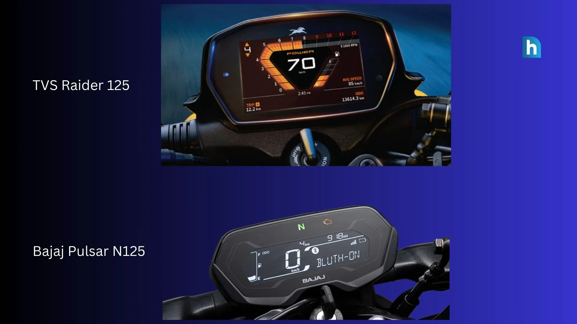 TVS Raider 125 vs Bajaj Pulsar N125