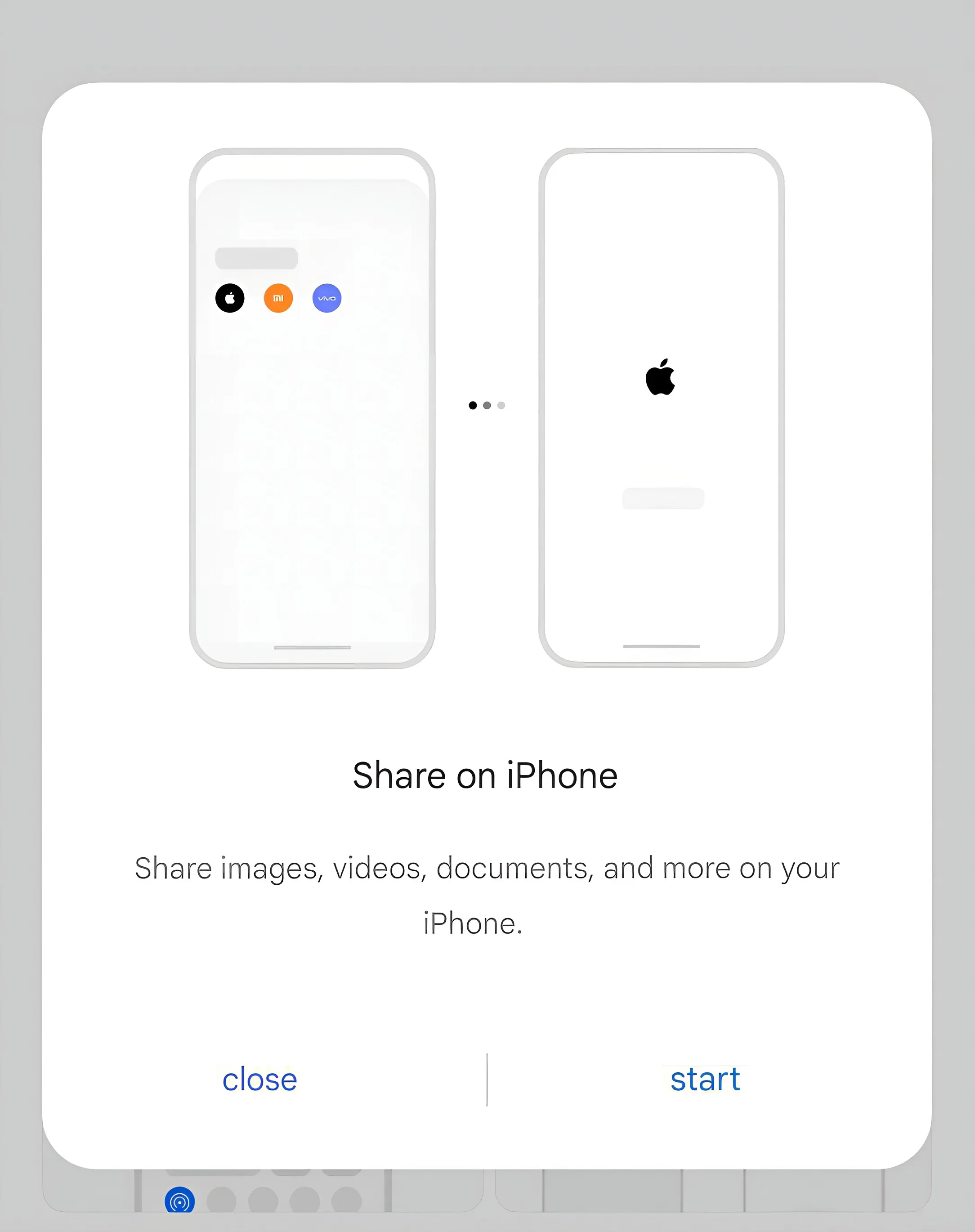 Share on iPhone OxygenOS 15