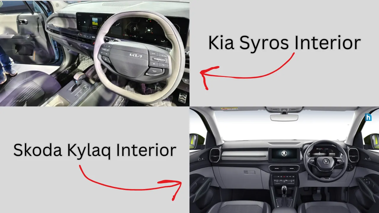 Kia Syros & Skoda Kylaq Interior