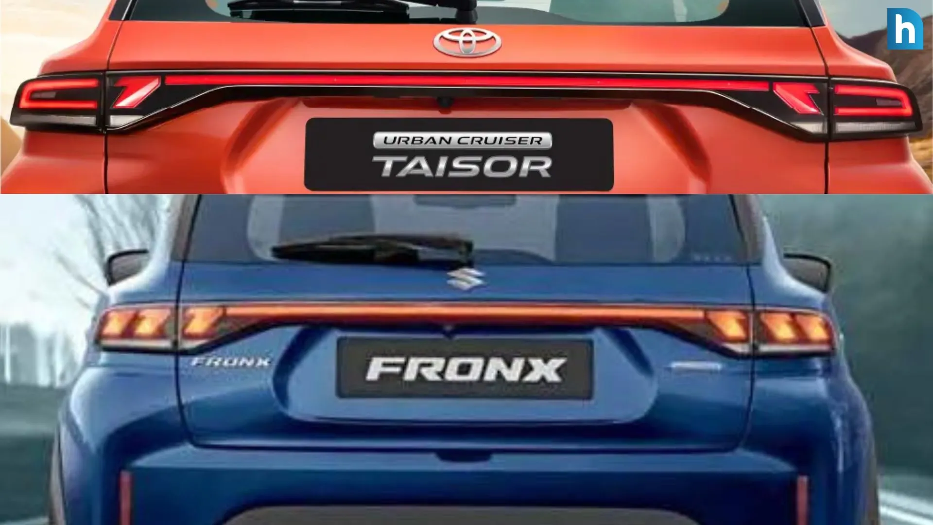Taisor vs Fronx Rear