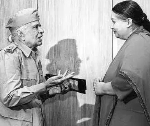 Saraswathy Rajamani and Tamil Nadu CM Jayalalitha