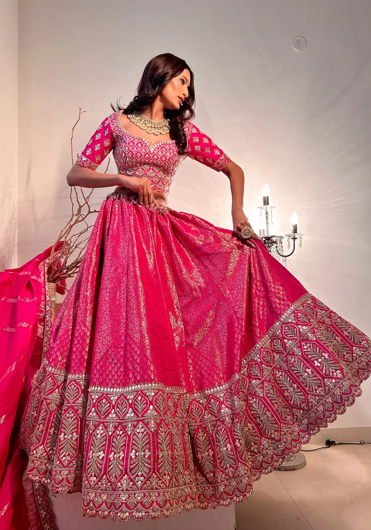 Shobitam Pink Lehenga set