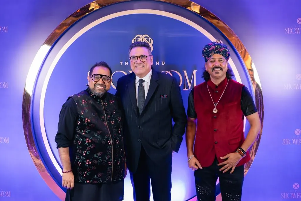 Shankar Mahadevan Boman Irani And Mame Khan At The Launch Of The Grand Showroom