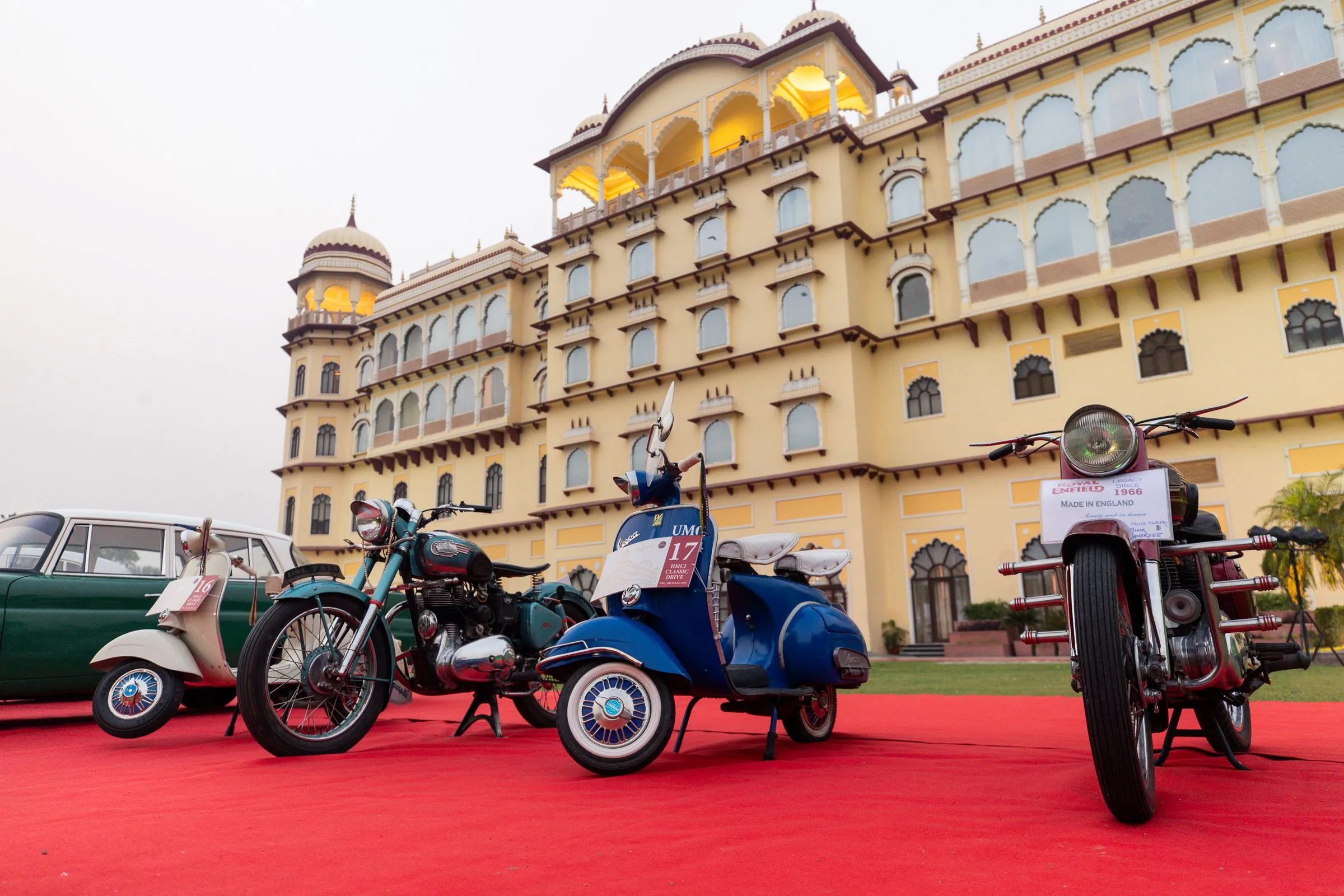 Vintage 2 wheelers at Noormahal Palace