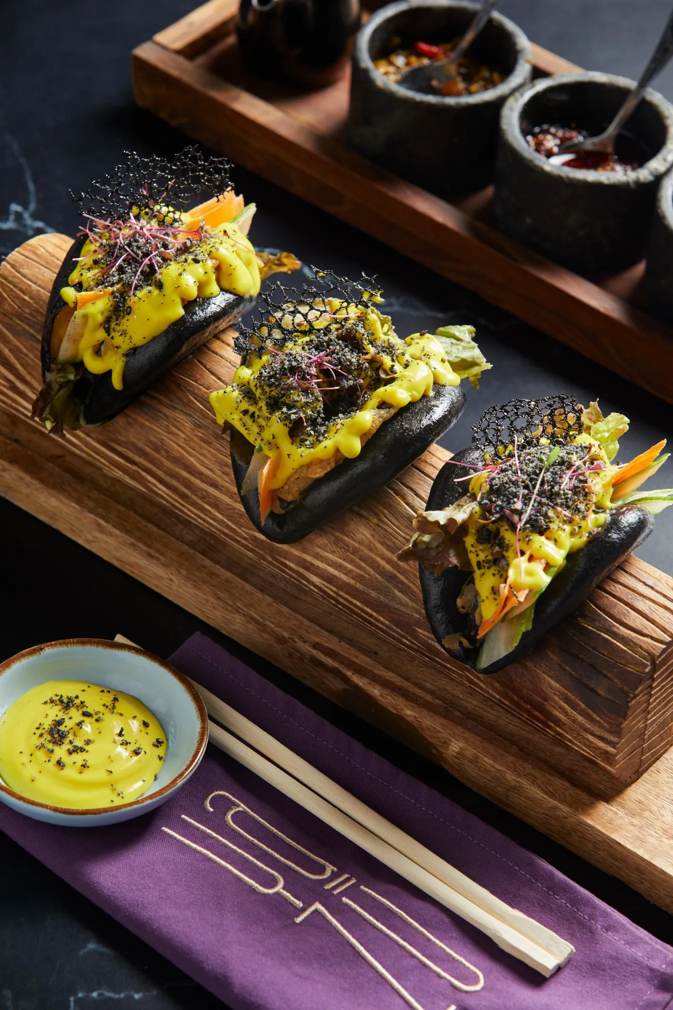 Aubergine bao