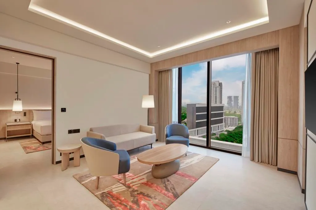 Premium Suit Living Area - Hilton Gurugram