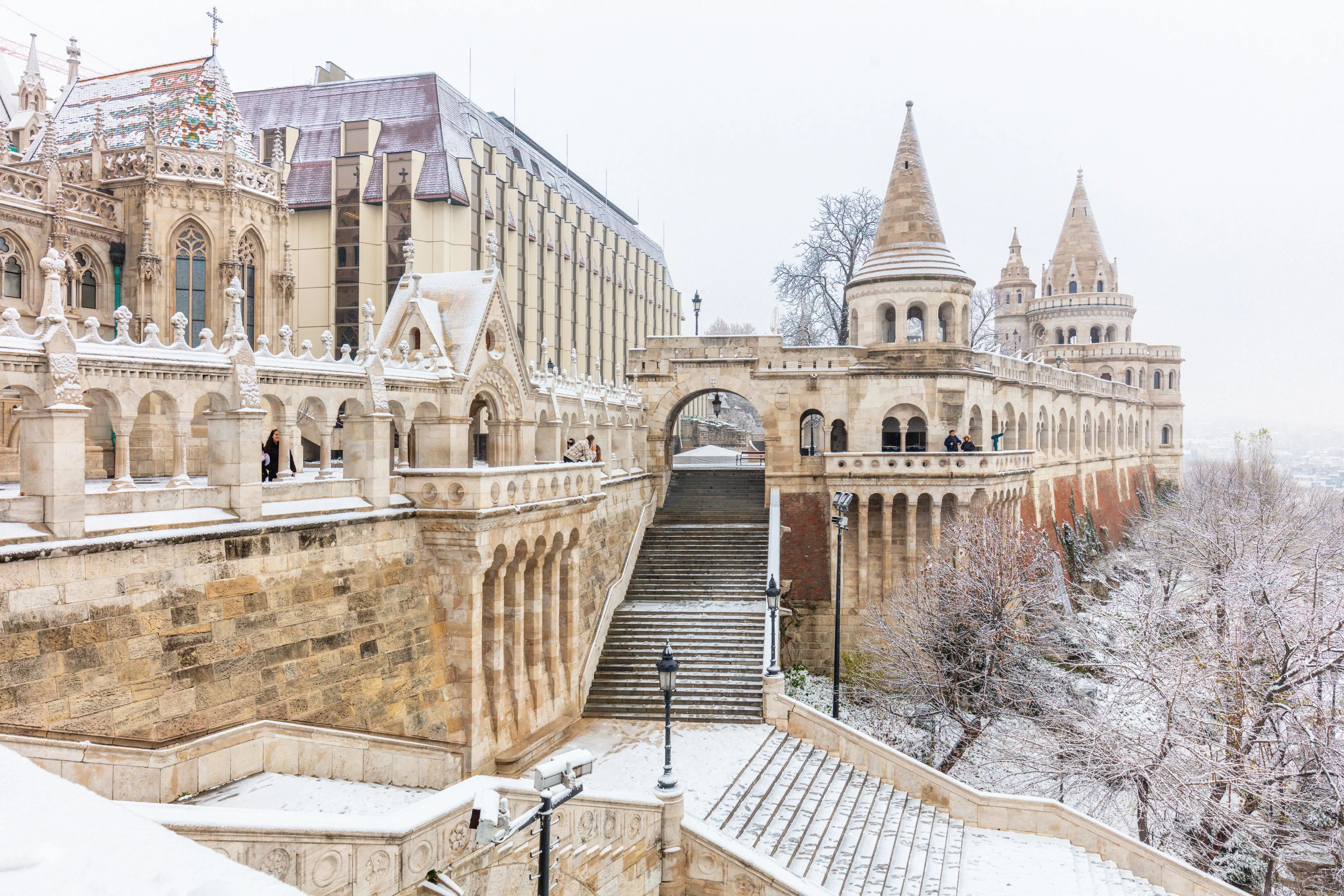 Snow in Budapest