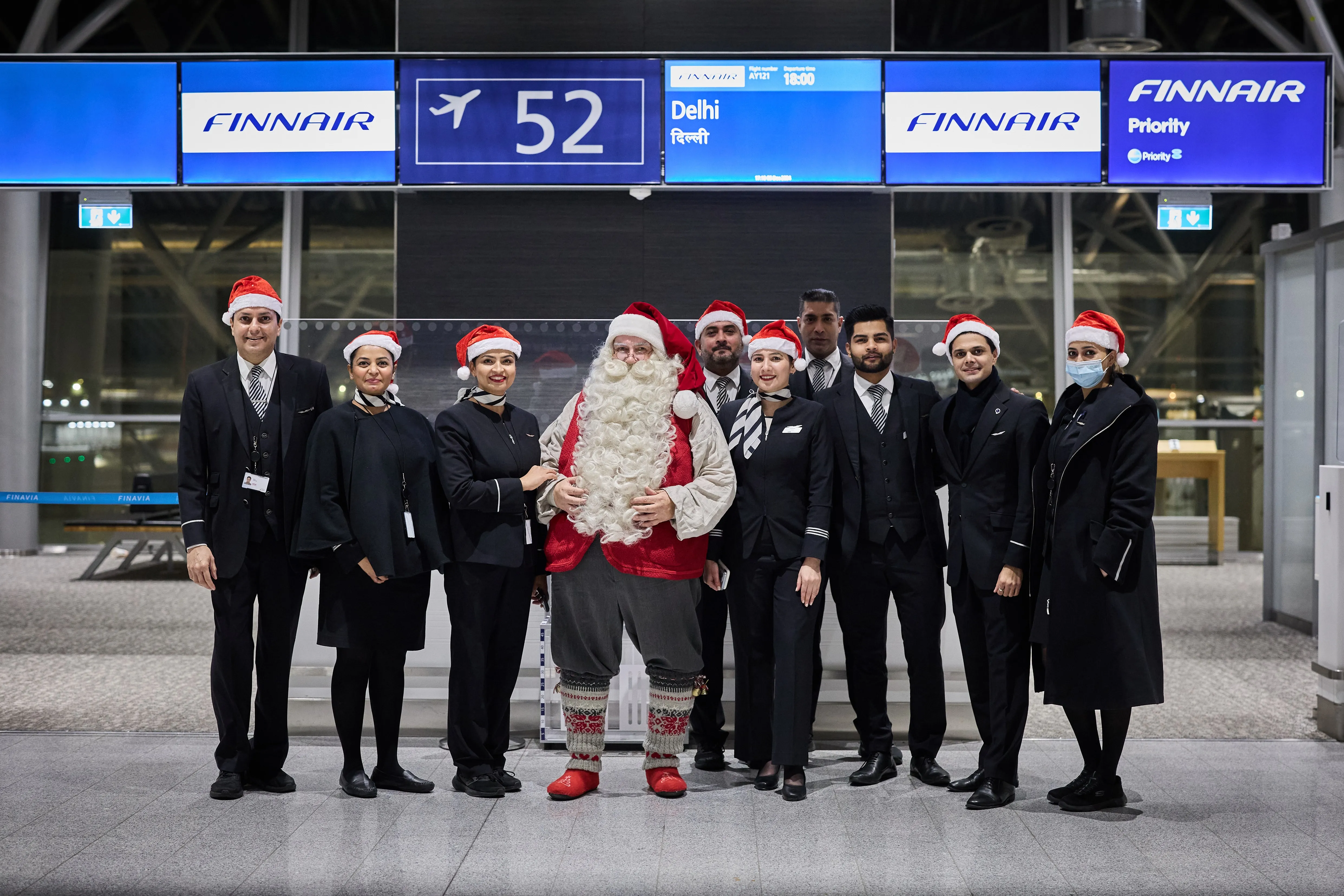 Finnair_Santa Arrival in India