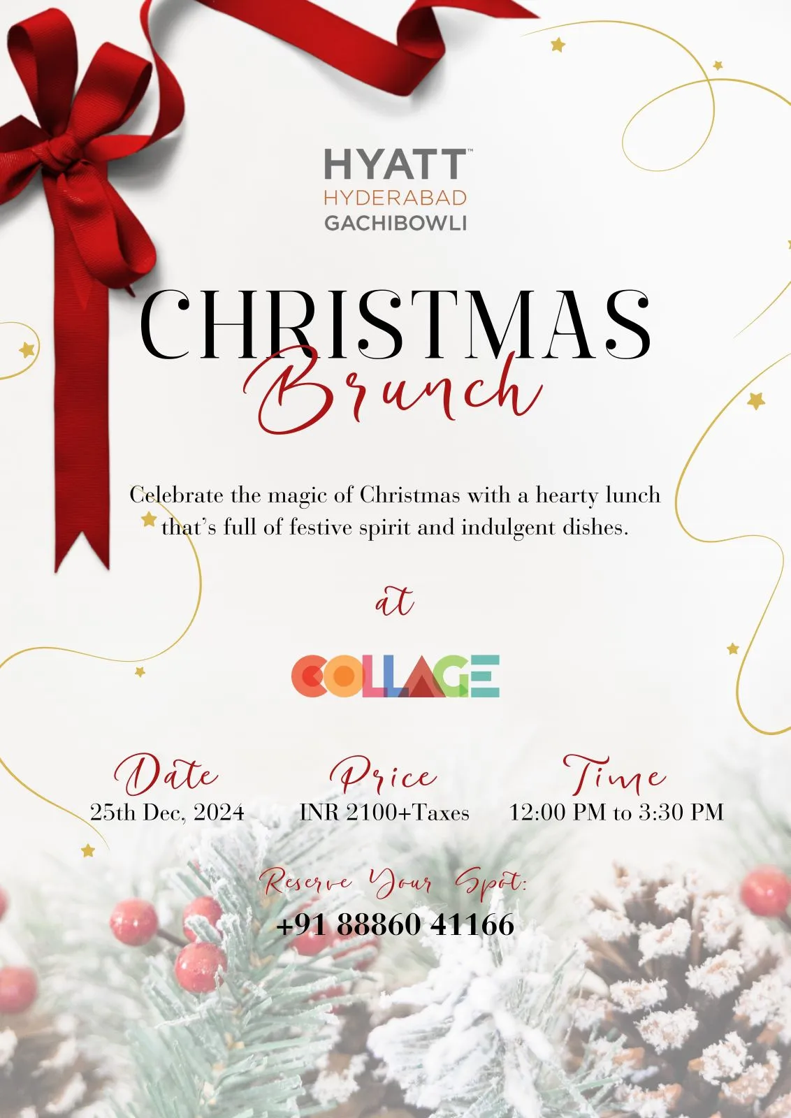 Christmas brunch collage