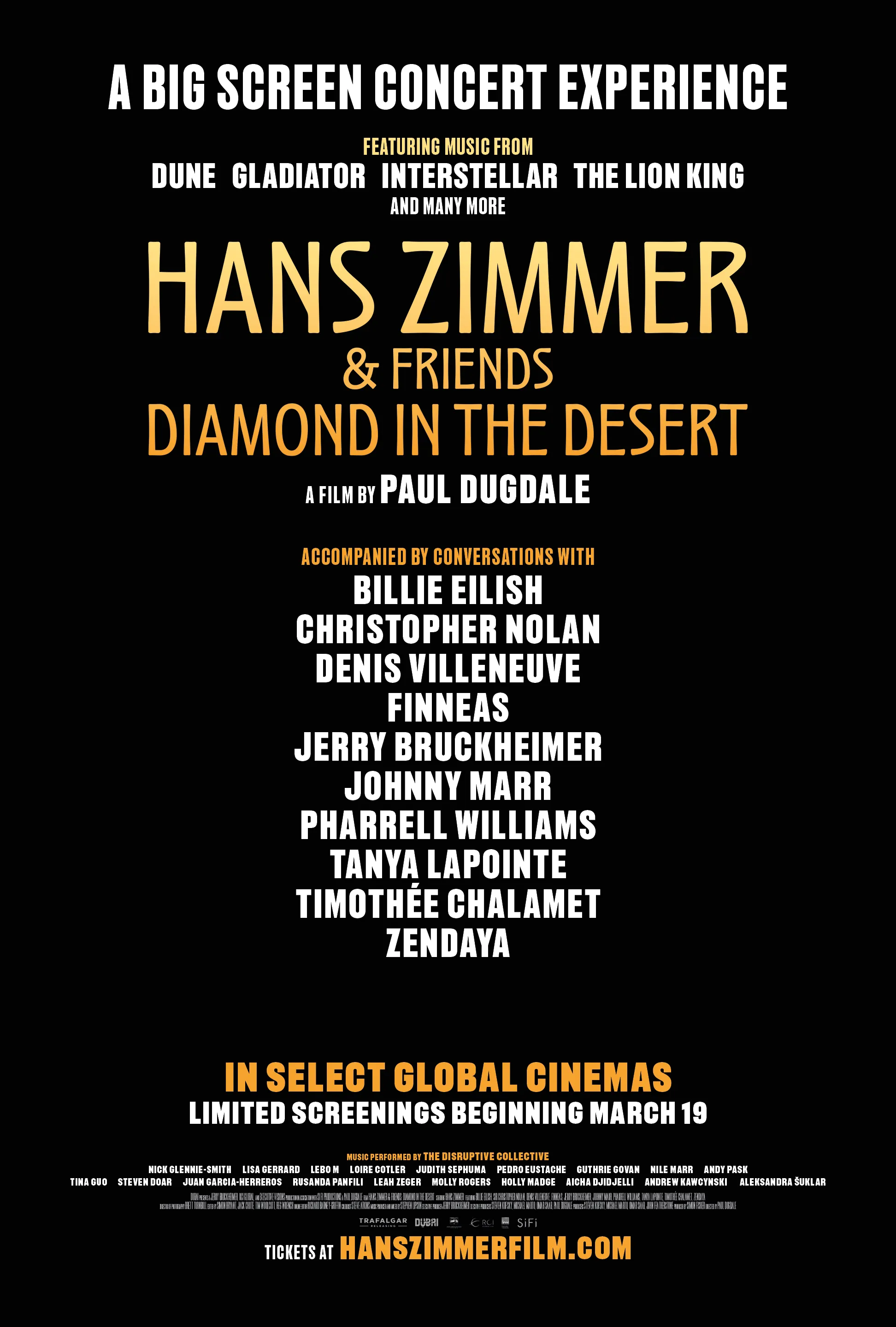 Hans Zimmer & Friends - Diamond in the Desert Teaser Poster