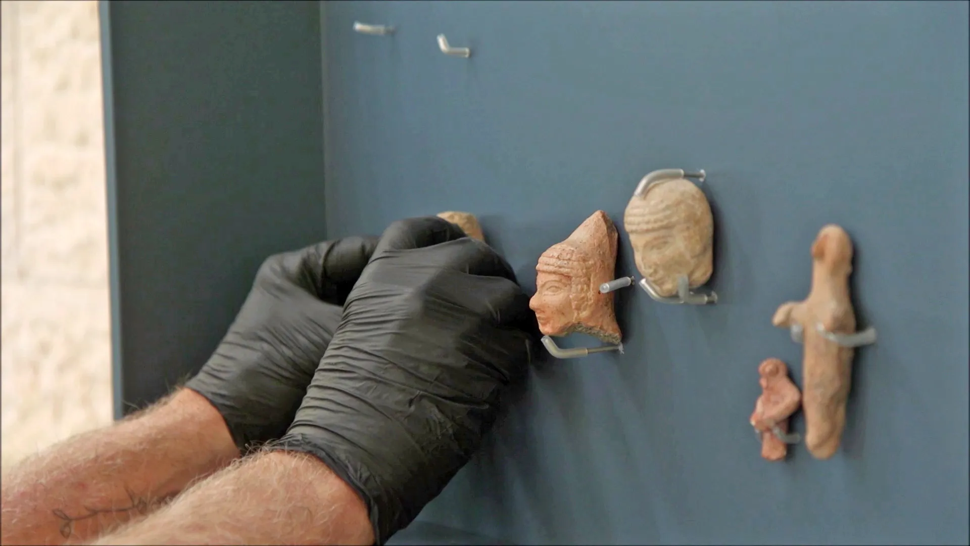 Statuettes from the First Temple are placed in the Israel Antiquities Exhibition Photo by Emil Eljem Antiquities Authority
