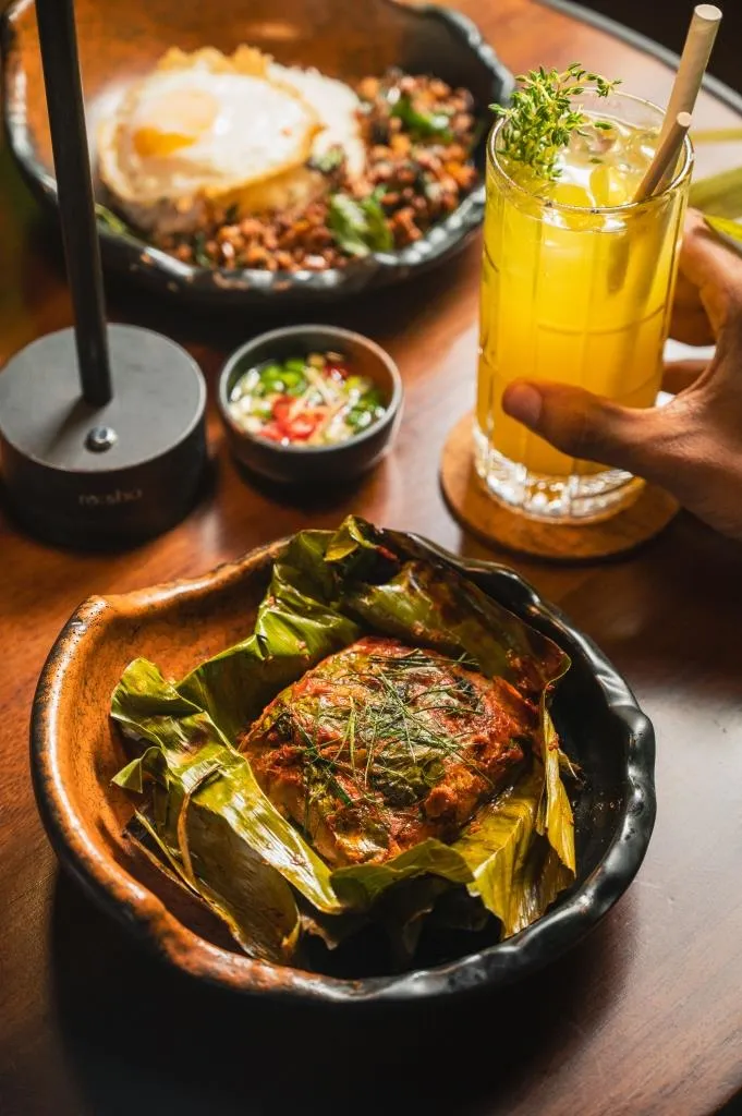 Banana Leaf Wrapped Sea Bass