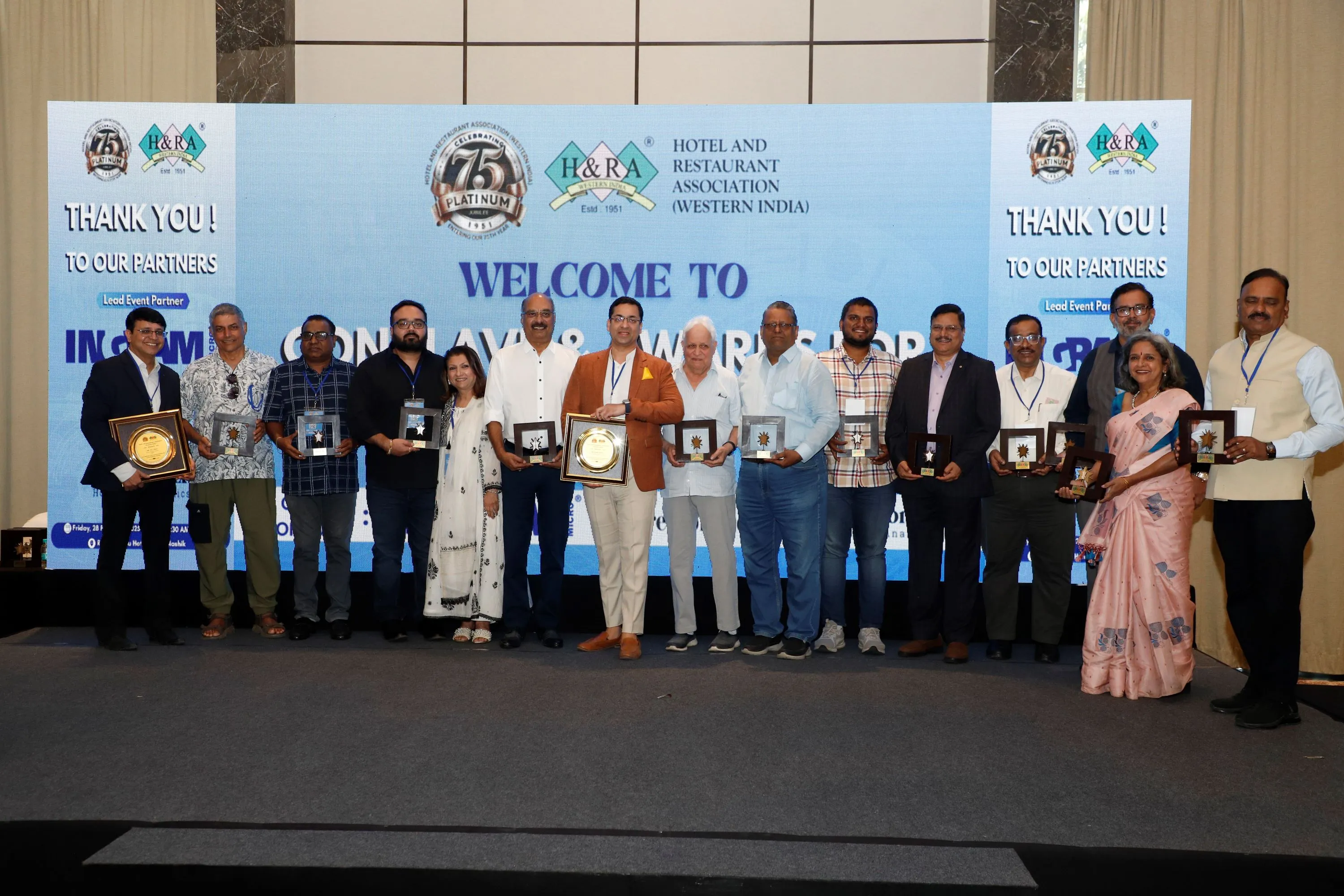 HRAWI recognizes hospitality professionals and organizations for their transformative contributions to Nashik's tourism and culinary landscape
