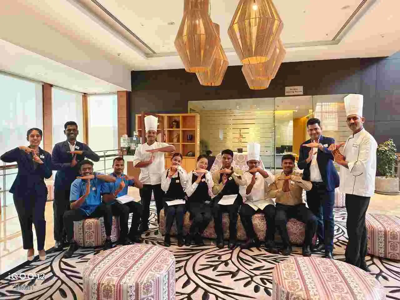 Novotel Hyderabad Airports Team pauses for a moment of rest and work-life balance ensuring they stay refreshed and energized to deliver exceptional service