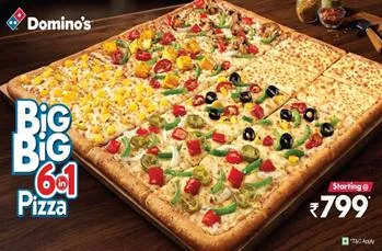 Dominos unveils the ultimate sharing experience with the Big Big 6-in-1 Pizza 2