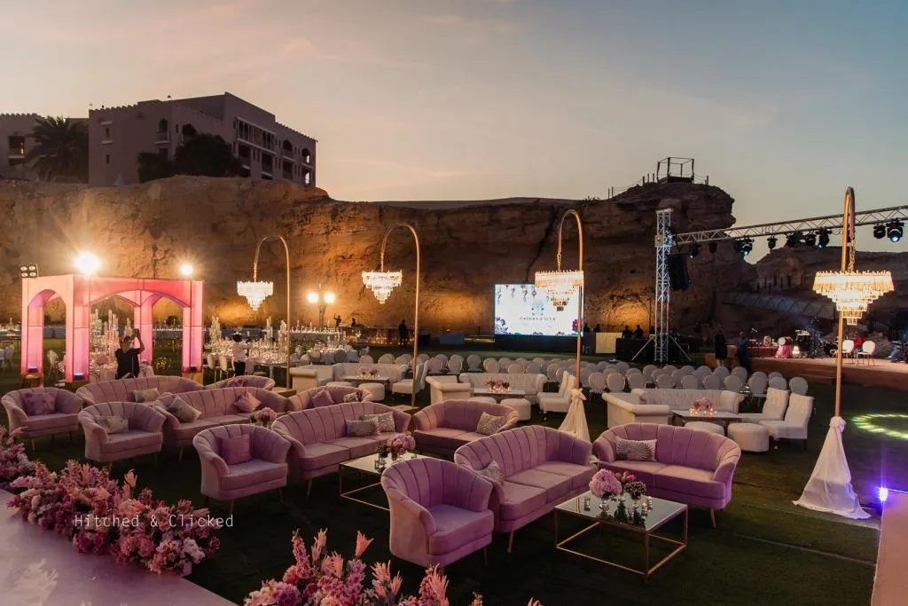 Shangri-La Muscat Helipad - Outdoor Wedding Set up