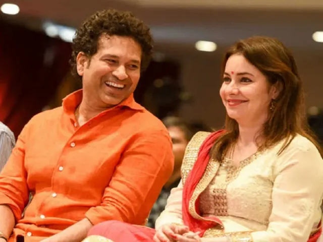 Sachin Tendulkar and Anjali Tendulkar (2)