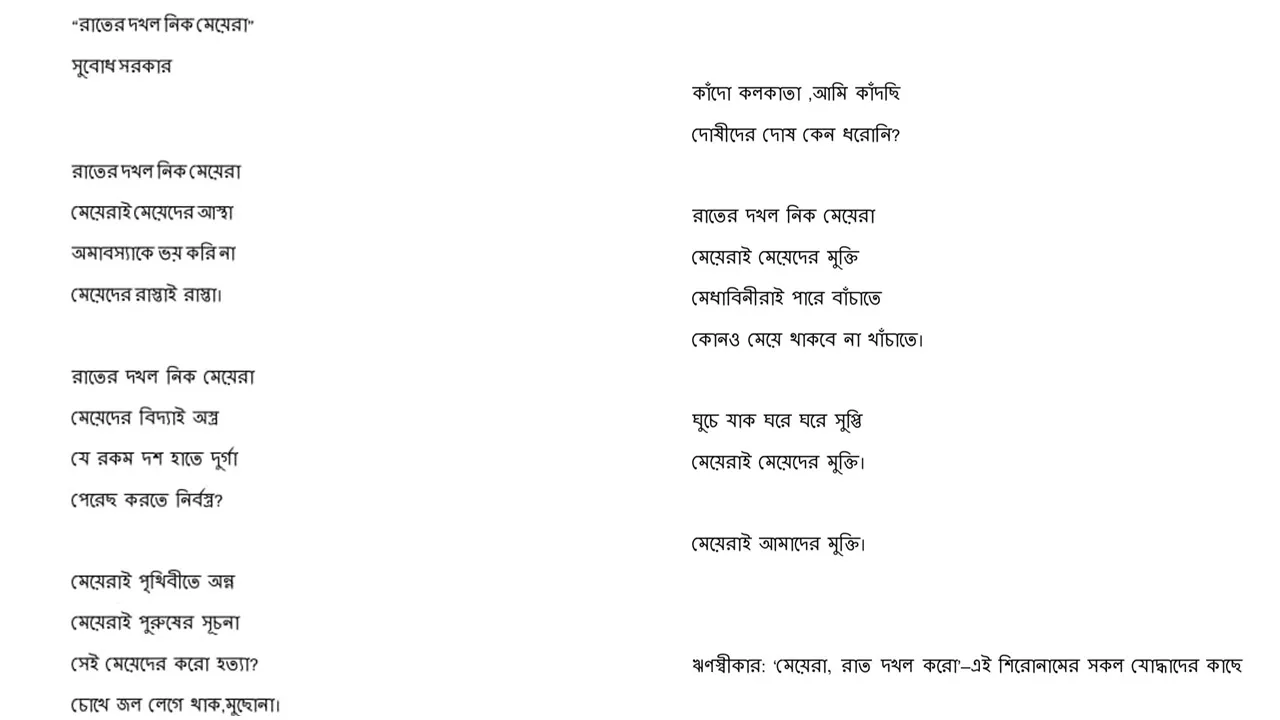 Poet Subodh Sarkar reacted to the RG Kar case, আরজি কর কাণ্ড নিয়ে কবি সুবোধ সরকারের কবিতা