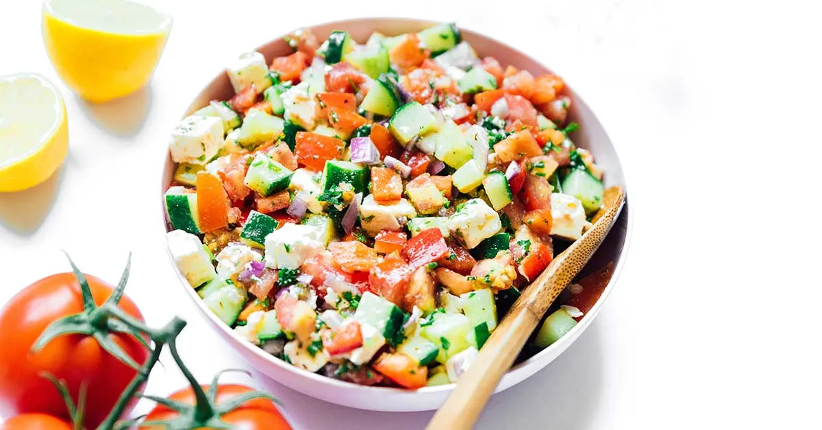 Summer Vegetable Salad (Ready in 15 Minutes!) | Live Eat Learn