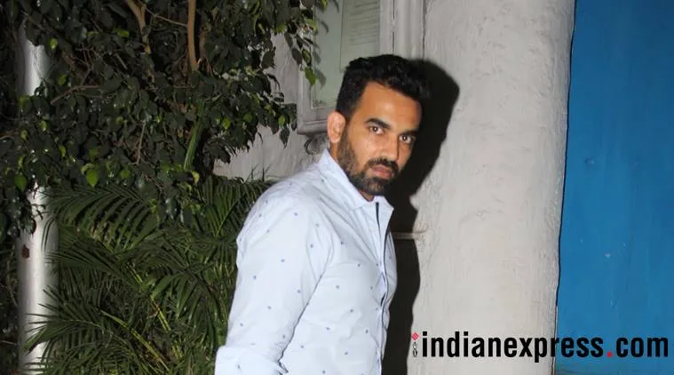 Zaheer Khan arrives for Sachin Tendulkar’s birthday. (Photo by Varinder Chawla)